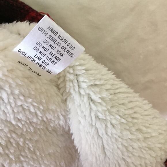 Temt Red Plaid Sherpa-Lined Hoodie Jacket - Picture 7 of 12